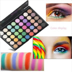 40 color Highly Pigmented Eye Makeup Palette, Matte Shimmer Metallic Eyeshadow Pallet Long Lasting Blendable Natural Colors Make Up Eye Shadows Cosmetics Gift Kit (E02)