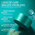 60pcs/30pairs Green Moisturizing Eye Mask, Moisturizing Soft Eye Mask, Gentle Care Of The Skin Around The Eyes, Moisturizes And Nourishes The Eye Area, Smoothes Puffiness 80g