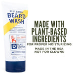Duke Cannon Supply Co. Beard Wash Citrus Hefeweizen, 6 Fl Oz - Made with Plant-Based Ingredients to Strengthen, Rejuvenate, Soften and Condition