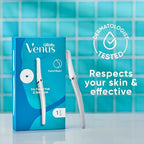 Gillette Venus Dermaplaning Tool, 2 Blade Refills, Exfoliating Face Razors for Women, Eyebrow and Facial Dermaplane Razor