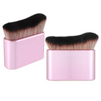 2pcs Self Tanning Brushes, Soft Bristles Body Makeup Brush Liquid Foundation Self Tan Blending Brush Tanning Brush Applicator for Face Body (Rose Pink)