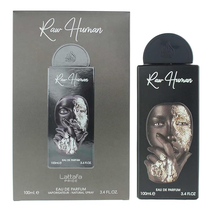 Lattafa Pride Raw Human Eau de Parfum Spray for Unisex, 3.4 Ounce