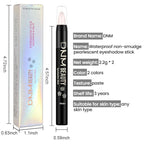 Kaely 2Pcs Cream Eyeshadow Sticks Set for Eyes Waterproof,Rose Shimmer & Desert Matte Eye shadow Stick Pencil Pen Bulk sombras en crema para ojos 27+28