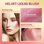 Natural-Looking Matte Finish Liquid Blush Face Tint - Waterproof & Long-lasting Pink & Red Blush Stick (4)