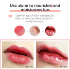 Miniling Hydrating Plumping Lip Oil Gloss Balm Care Transparent Toot Oil, Tinted Sheer Color Liquid Moisturizing Non-Sticky Nourishing Repairing Products(PINK)