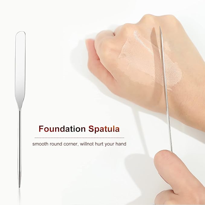 Professional Stainless Steel Makeup Palettes Makeup Spatula set,