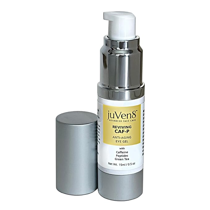 Reviving Eye Gel, 15ml - with Caffeine, Peptides, Green Tea & Hyaluronic Acid - Anti-Aging, Anti-Wrinkle, Dark Circles Eye Cream