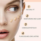 1 Pack Liquid Foundation Cream for Face Makeup,Durable Full Coverage Matte Concealer Make Up,Oil Control & Waterproof Base Primer -1 Fl.Oz-IVORY 6#