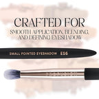 Profusion Cosmetics Small Pointed Precision Synthetic Eyeshadow Brush Pigments and Glitter Eye Concealer Tapered Bristles for Blended Crease and Eyeliner Smudger Quality Brush