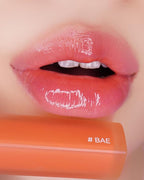 HOLIKA HOLIKA Heart Crush Glow Lip Tint Air – Korean Lip Tint with High Shine Juicy Fruit Jam Colors Lip Stain – Hydrolyzed Collagen & Vitamin C (03 BAE)