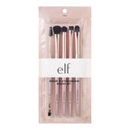 e.l.f. Ultimate Eyes 5 Piece Brush Collection, Makeup Brushes For Eyeliner, Eyeshadow, Brows & more, Vegan & Cruelty-Free