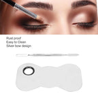 Cosmetic Makeup Palette Spatula, Mixing Bow Shape Stainless Steel Makeup Palette for Cosmetic Blend