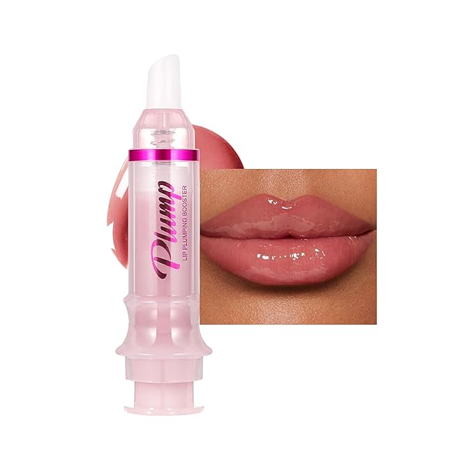 Lip Plumping Lip Gloss, High-Shine & Volumizing Lip Plumping Lip Glass Mirror Lip Glaze Lip Makeup, Long-lasting moisturizing Plump & Pout Lip Lip Gloss for Women (#01)