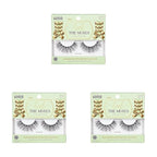 KISS Lash Couture The Muses Collection False Eyelashes, Duchess', 16 mm, Handmade, Refined Faux Silk, Contact Lens Friendly, Easy to Apply, Includes 1 Pair Reusable Strip Lashes (Pack of 3)