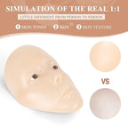 Makeup Practice Face, 5D Reusable Silicone