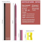 evpct 3Pcs Rose Maroon Plum Red Matte Long Lasting Wear Lip Liner Pencils Makeup Set for Shaping & Sculpting Lips, No Transfer Waterproof Pigmented Lip Liner Crayon lipliners Lipstick Pencil 11+20+23
