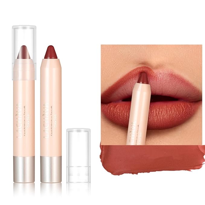 8 Colors High Pigmented Smooth Matte Lip Liner Pencil, Waterproof Velvet Lipstick Pen, Professional Lip Liner for Girls and Women (06)