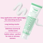 Skinny Tan Gradual Tanner - Lightweight, Fast-Absorbing Formula - Delicious Coconut and Vanilla Scent - Enriched with Aloe Vera and Guarana - Nourishes and Hydrates Skin - 4.2 oz Bronzer