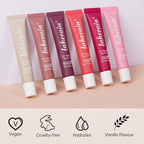Tinted Lip Butter Balm - Tinted Moisture Gel Lip Gloss | Hydrating Glow Tinted Lip Care | Tinted Lip Stain (Pink sugar, 06)