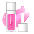 Hydrating Lip Glow Oil, Plumping Moisturizing Lip Oil Gloss, Smooth Lip Lines Plump Lip,Transparent Plumping Clear Glossy Tinted Balm Care 0.2Fl oz #Raspberry
