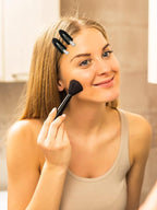 8Pcs No Bend Hair Clips - Creaseless Hair Clips Styling Duck Bill Clip No Dent Alligator HairBarrettes, Small Gifts for Women Girl Salon Hairstyle Hairdressing Bangs Waves Makeup, Black