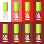 Beauty Glazed Big Brush Head Lip Oil, Ultra-Hydrating & Nourishing, Smooth Glossy Finish Lip Glow Oil, Shiny and Vegan Tinted Lip Gloss, Non-Sticky Formula (1, 105# PASSION)