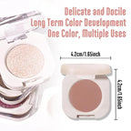 Pressed Single Matte Tan Eyeshadow Palette, Brown Eyeshadow For Old Women, Neutral Matte Pressed Powder Single Vegan Eyeshadow; Talc, Paraben & Cruelty Free, (03)