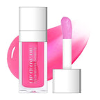 Hydrating Lip Glow Oil, Plumping Moisturizing Lip Oil Gloss, Smooth Lip Lines Plump Lip,Transparent Plumping Clear Glossy Tinted Balm Care 0.2Fl oz #Cherry