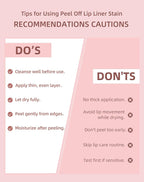 KIMUSE Peel Off Lip Stain, Long Lasting Lip Stain Peel Off with Tweezer, Waterproof Lip Liner Stain, Transfer-Proof, Highly Pigmented Color, Matte Finish