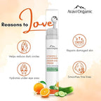 Vitamin C & Cucumber Under Eye Cream Gel Roll on Massager For Dark circles, Puffy Eyes