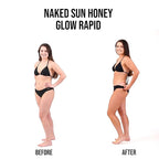 Naked Sun Honey Glow Violet Rapid Spray Tan Solution - 32 oz Airbrush Sunless Self Tan Spray