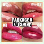 4 Colors Lip Oil Lip Glaze, Hydrating Lip
