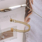 Heart Jacket Earring for Women Gold