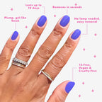 Olive & June Long Lasting Nail Polish | Plump Gel-Like Finish No Lamp Needed | Lasts up to 10 days | Salon-Quality at Home | 15-Free Vegan Cruelty-Free Chip-Resistant Shine | House of O&J Regal Purple