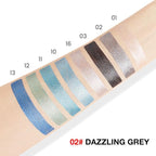 evpct Dazzling Grey Shimmer Cream Eye Shadow Brightener Sticks Set for Eyes, Grey Shimmery Matte Pencil Eye shadow Applicator Stick Pen Palette Makeup Waterproof sombras en crema para ojos 02#