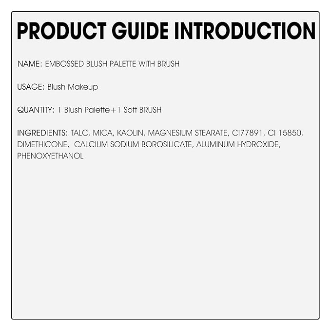 Berry Blush Powder Blush for Cheeks with Brush, Matte Blush Palette Blush Powder Face Blusher, Natural Blendable Formula Silky Lightweight Makeup Blush Rubores de Maquillaje, 006#