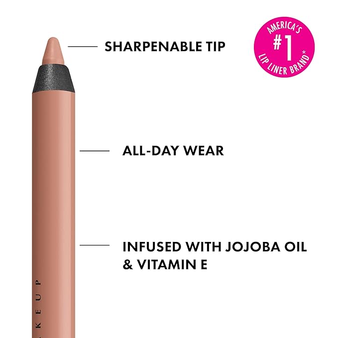 NYX PROFESSIONAL MAKEUP Line Loud Lip Liner, Longwear and Pigmented Lip Pencil with Jojoba Oil & Vitamin E - Goal Crusher (Midtone Beige)