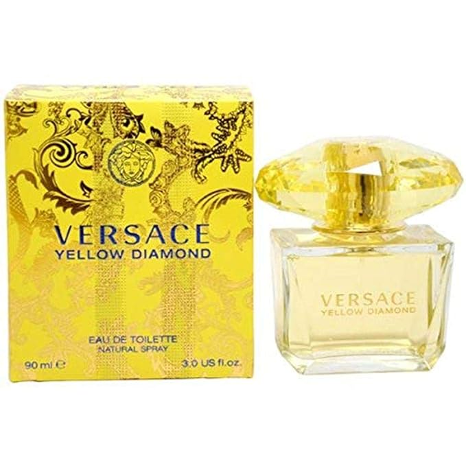Versace Eau De Toilette Spray for Women, Yellow Diamond, 3 Ounce (Pack of 1)