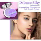 2PCS Oil Control Face Pressed Powder, Lavender Face Cosmetics