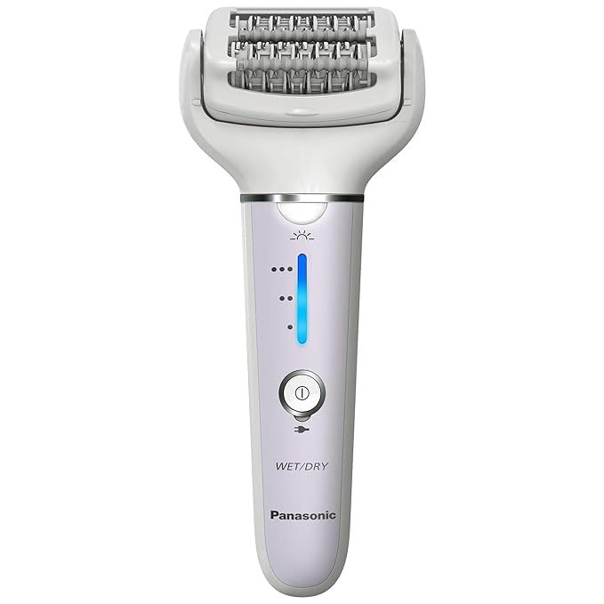 Panasonic Epilator with Gentle Cap, Electric Hair Remover for Home, 3 Speed Settings, Wet Dry, Washable - ES-EY30