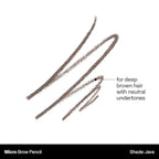 Morphe Micro Dual Eyebrow Pencil - Dual-Ended Brow Pencil Featuring a Retractable, Ultra-Precise, Pointed Tip - Richly Pigmented, Smooth-Gliding, Long-Lasting Wax Formula - Java (0.003 oz)