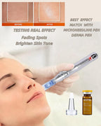 Vitamin C Serum for Face Hyaluronic Acid Serum Anti Aging Moisturizer 0.35 oz 4 Vials Facial Serums BB Glow Starter Kit (4pc new vc kit)