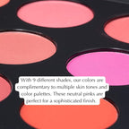 9 Color Blush Color Palette - Pink Blush, Dr. Liia