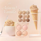 Dasique Blending Mood Cheek #09 Almond Vanilla | 4 Blendable Shades in Lightweight Smooth Powder | Vegan | Blush