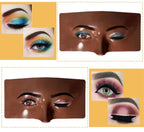 Makeup Practice Face Kit, Makeup Mannequin Face with Makeup Practice Face Board, 3D Reusable Practice Eye Makeup Face Eyeshadow Mannequin for Professional Makeup Artist and Beginner to Practice Makeup