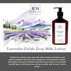 Goat Milk Lotion, Lavender Fields Fragrance, Hydrating Lotion for Men & Women With Nourishing Goat Milk, Shea Butter, Sunflower Oil & Aloe, Packed With Vitamin A, E & Selenium, 9 Oz