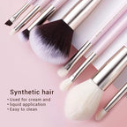 Jessup Makeup Brushes Set Professional Makeup Brush Eyeshadow Blending Powder Foundation Blusher Concealer 25pcs with Cosmetics Storage Box, Blushing Bride T295