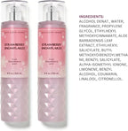 Bath & Body Works Strawberry Snowflakes Fine Fragrance Body Mist Gift Set 8 oz Pack Lot of 2 (Strawberry Snowflakes) 8 Fl Oz (Pack of 2) 16 Fl Oz