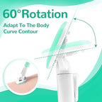 DreamGenius Razors for Women Include 2 Non-Slip Handles and 14 Blade Refills with a Shower Holder, 5 Premium Blades Women's Razors for Shaving with 360° Lubrication Reduces Irritation, Green