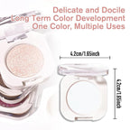 Matte White Single Eyeshadow Makeup, Neutral Cream Powde Eye Shadow for Women, White Matte Singles Eyeshadow Palette Pigmented Waterproof, sombras para ojos, Girls Monochrome Eyeshadows Gift 26